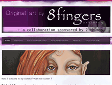 Tablet Screenshot of 8fingersartistry.com